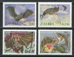 Zambia Mi 474-77, SG 571-74 ** MNH - Bats