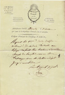 Requete Avec Vignette  Emblematique Symboles Maconniques Agent FAMIN 23/12/1794 Armees Du Nord - Documents Historiques