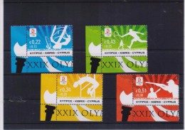 CYPRUS STAMPS BEIJING OLYMPIC GAMES  5/6/08-MNH-COMPLETE SET - Summer 2008: Beijing