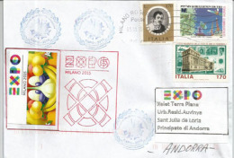 COMORO ISLANDS. UNIVERSAL EXPO MILANO 2015, Letter From The Comoro Islands Pavilion, With The Official Stamp EXPO - 2015 – Milaan (Italië)