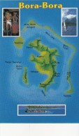 BORA-BORA  - Carte Géoraphique - Landkarten