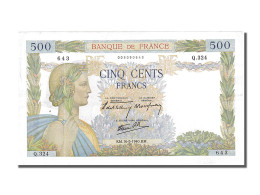 Billet, France, 500 Francs, 500 F 1940-1944 ''La Paix'', 1940, 1940-05-16, SUP - 500 F 1940-1944 ''La Paix''