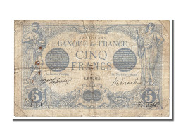 Billet, France, 5 Francs, 5 F 1912-1917 ''Bleu'', 1916, 1916-08-25, TB - 5 F 1912-1917 ''Bleu''