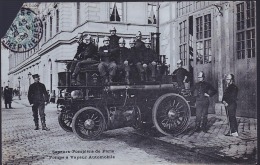 PARIS POMPIERS DE PARIS VEHICULE A VAPEAU - Feuerwehr