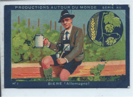 Allemagne Deutschland Bier Bière Chromo  Pub: Joseph-Milliat Production 76 X 50 Mm Bien Rare 1930's - Au Bon Marché