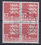 Denmark 1984 Mi. 798  17.00 Kr Small Arms Of State Kleines Reichswaffen Old Engraving 4-Block - Blokken & Velletjes