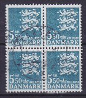 Denmark 1984 Mi. 797  5.50 Kr Small Arms Of State Kleines Reichswaffen Old Engraving 4-Block - Blocs-feuillets