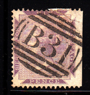 Sierra Leone Used Scott #1 SG #4 6p Victora, Wing Margin At Right Cancel: B31 - Album Adherence - Sierra Leone (...-1960)