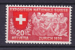 Switzerland 1939 Mi. 339     20 C. Schweizerische Landesausstellung, Zürich MNH** - Neufs