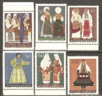 Yugoslavia 1964 Mi# 1085-1090 ** MNH - Regional Costumes - Neufs