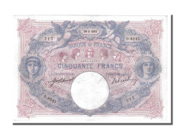 Billet, France, 50 Francs, 50 F 1889-1927 ''Bleu Et Rose'', 1915, 1915-05-29 - 50 F 1889-1927 ''Bleu Et Rose''