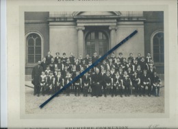 1 Photo  De Communion  Collée Sur Carton - Lycée Faidherbe - Lille - 1ere Communion Année 1925 -   6 Scans - Andere & Zonder Classificatie