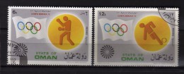 State Of Oman - Olimpic Munchen 1972. 2 Valori.   Oblitéré.  Vedi Desrizione - Oman