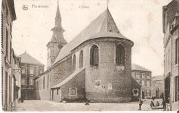 FLORENNES (5620) : L'Eglise. Belle Petite Animation (enfants). CPA. - Florennes