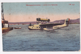 Marignane - Aviation - Arrivée D'un Hydravion AIR FRANCE, F - APKK "Ville De RABAT" Circulé 1941, Colorisée - Marignane