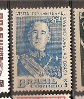 Brazil * & Visit Of The President Of The Rep. Portuguesa, General Craveiro Lopes 1957 (630) - Nuovi