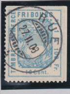 Heimat FR Rue 1908-02-27 Vollstempel Auf Fiscalmarke - Fiscaux