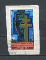 POLYNESIE PA N° 123 Oblitéré Used Superbe Cote 5,50 € Célébrités De Gaulle Celebrities Mémorial - Used Stamps