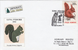 Delcampe - 33021- SQUIRELLS, SPECIAL COVER, 2004, ROMANIA - Nager