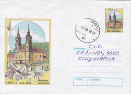 33091- MARIA RADNA MONASTERY, ARCHITECTURE, COVER STATIONERY, 1998, ROMANIA - Abbeys & Monasteries