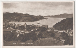 POST CARD  Great Britain OBAN AND THE SOUND OF KERRERA JB White Ltd Publisher Dundee - Bute