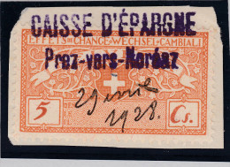 Heimat FR Noreaz 1928-04-29 Auf Fiscalmarke - Revenue Stamps