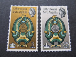 St. Christopher Nevis Anguilla - 1966 Mnh** - Sc 175/176 - St.Christopher-Nevis-Anguilla (...-1980)