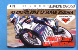 Japan Japon Telefonkarte Télécarte Phonecard -   Motorbike Motorrad Motorcycle - Motorfietsen