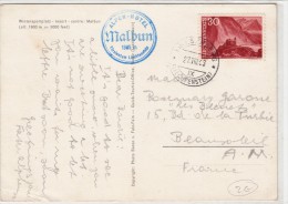 CP 1963 MALBUN LIECHTENSTEIN / 6224 - Briefe U. Dokumente