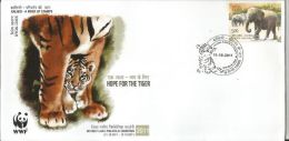 WWF 2011, Special Cover Special Cover Kalindi - A River Of Stamps, Tiger, Tigers, WWF, Wildlife Conservation - Brieven En Documenten