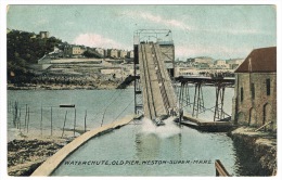 RB 1072 - Early Postcard - Water Chute - Old Pier - Weston-Super-Mare Somerset - Weston-Super-Mare