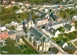 CERFONTAINE (5630) : Vue Aérienne - L´Eglise. CPSM. - Cerfontaine