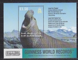 South Georgia 2002 Guinness World Records / Largest Bull Elephant Seal M/s ** Mnh (26308AB) - South Georgia