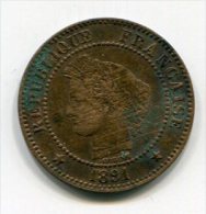 2 Centimes - Type Cérès - 1891A - 2 Centimes