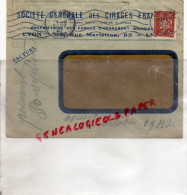 69 - LYON - ENVELOPPE SOCIETE GENERALE DES CIRAGES FRANCAIS- 93 RUE MARIETTON -1942- FORGES D' HENNEBONT 56- - 1900 – 1949