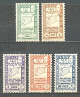 1943 SYRIA PROCLAMATION DE L'UNITE SYRIENNE MICHEL: 465-469 MNH ** - Unused Stamps