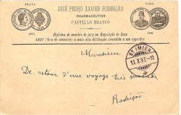 Brasilia Postcard Catello 10.8.1897 To St. Imier, Switzerland,entier, See Scans! - Storia Postale