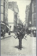 Reproduction De Carte Ancienne : Le Rempailleur De Chaises - Street Merchants