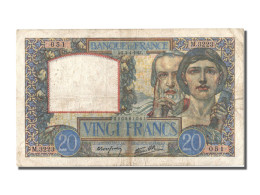 Billet, France, 20 Francs, 20 F 1939-1942 ''Science Et Travail'', 1941 - 20 F 1939-1942 ''Science Et Travail''