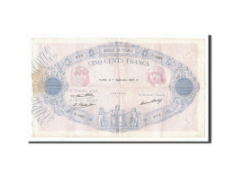 Billet, France, 500 Francs, 500 F 1888-1940 ''Bleu Et Rose'', 1932, 1932-09-01 - 500 F 1888-1940 ''Bleu Et Rose''