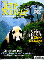 LOT DE 2 MENSUEL  TERRE SAUVAGES 1998 CHINE  PANDA RAIE - Tierwelt