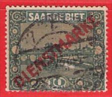 MiNr.3 D O Deutsche Abstimmungsgebiete  Saargebiet Dienstmarken - Oficiales