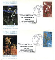 Nouvelle Calédonie - FDC Yvert 409 & 410 - Orchidées - R 1933 - FDC