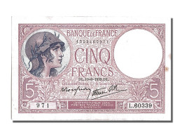 Billet, France, 5 Francs, 5 F 1917-1940 ''Violet'', 1939, 1939-08-10, SPL - 5 F 1917-1940 ''Violet''