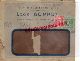 46 - SOUILLAC - ENVELOPPE LEON BONNET - BISCUITERIE - ROUTE DE LA FREGIERE -1949 - 1900 – 1949