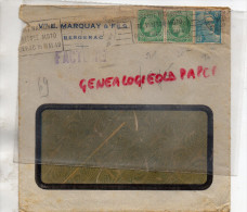 24 - BERGERAC - ENVELOPPE VEUVE E. MARQUAY & FILS- 1949 - 1900 – 1949