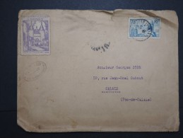 FRANCE - Vignette De L 'exposition De Nancy En 1936 Sur Enveloppe Pour Calais - A Voir - Lot  P13634 - Philatelic Fairs