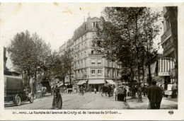 75 17ème PARIS - La Fourche De L'avenue De Clichy Et De L'avenue De St Ouen - Arrondissement: 17