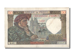 Billet, France, 50 Francs, 50 F 1940-1942 ''Jacques Coeur'', 1941, 1941-02-13 - 50 F 1940-1942 ''Jacques Coeur''