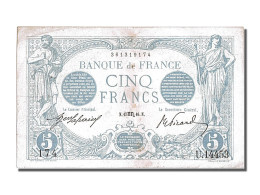 Billet, France, 5 Francs, 5 F 1912-1917 ''Bleu'', 1916, 1916-10-17, TTB+ - 5 F 1912-1917 ''Bleu''